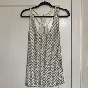 White Sequin Top
